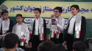 فرازخوانی زیبای قاری ممتاز نوجوان